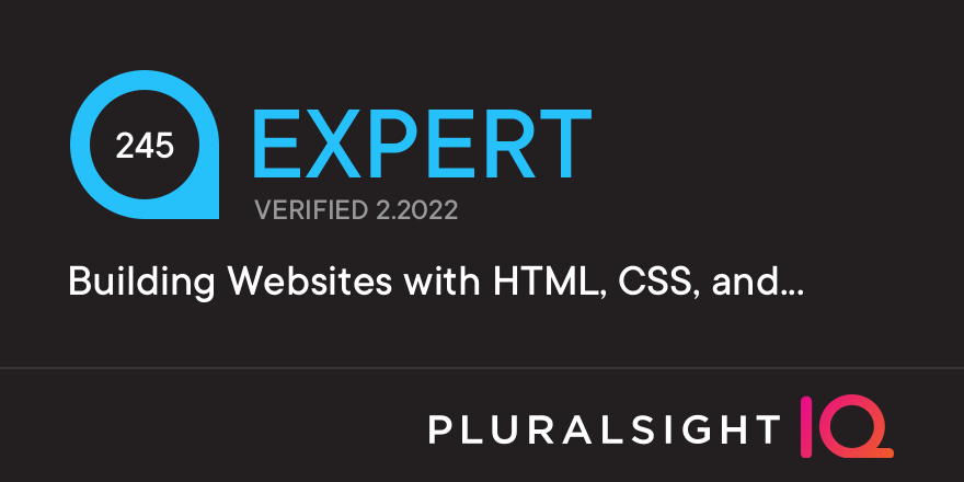 Title: Building Websites with HTML, CSS, and JavaScript - Score: 245/300